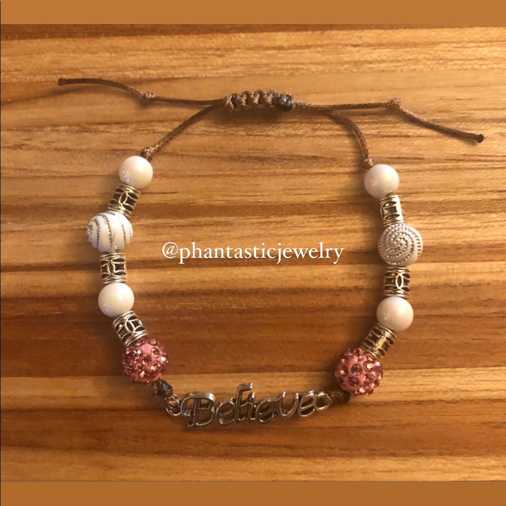 Breast Cancer Awareness Handmade Bracelet